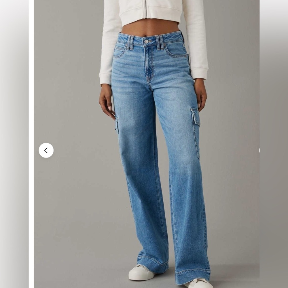 American Eagle super high rise baggy wide leg jeans❤️❤️❤️❤️